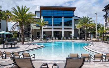 Resort-style swimming pool